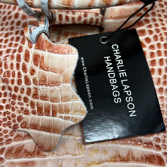 Charlie Lapson Handbag NWT Color RUST - Picture 8 of 8